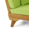 Outdoor Expandable Daybed & Cushions - Teak - Image 12