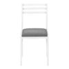 3 Pieces Dining Table Set, Small, Drop Leaf, Contemporary & Modern - White - Image 8