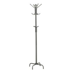 Free Standing Coat Rack 12 Hooks For Entryway - Silver