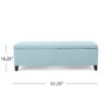 Contemporary Storage Ottoman With Extra Seating Functionality - Light Blue - Image 5