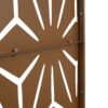 Freestanding Decorative Metal Privacy Screen For Deck Balcony Patio - Brown, Steel, 76" H X 48" W - Image 11