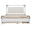 Queen Size Storage Platform Bed, With 2 Big Drawers, Twin Long Size Trundle - White - Image 6