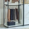 Fiona - Freestanding Walk In Wood Closet System, Metal Frame Melamine - White - Image 5
