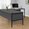 Computer Desk, Home Office, Commercial Grade, Contemporary & Modern - Gray - Image 3