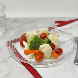 Designer Swirl Plastic Dessert Plates (Set of 4) Crystal Clear Bpa Free Dishwasher Safe 9" - Clear