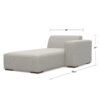 Rex - Right Chaise Sofa Module - Gray - Image 13