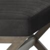Salinger - Large Ottoman Bench - Distressed Black - Image 6