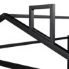 Queen Metal House Shape Platform Bed - Black - Image 10