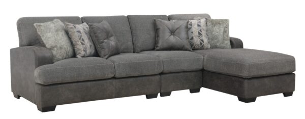 Grennburg - Modular 3 Piece Chaise Sectional - Gray