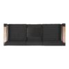 Giovanna - 3 Seater Sofa With Aluminum Frame And Water Repellence Cushions - Black - Image 5