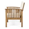 Casa - Acacia Club Chair Coastal Classic Outdoor Seating - Brown - Image 9