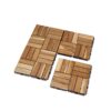 Interlocking Deck Tiles Checker Pattern 12" X 12" Square Acacia Hardwood Outdoor Flooring - Yellow - Image 6