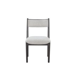 Comfortable Upholstery Cresent Chair (Set of 2) - Peppercorn
