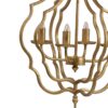 4 Light Chandelier, Hanging Light Fixture With Adjustable Chain For Kitchen, Bulb Not Included - Gold - Image 3