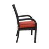 Balcones - Outdoor Wicker Dining Chairs With Cushions (Set of 8) - Brown / Terracotta - Image 6