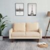 Stationary Loveseat - Beige - Image 4