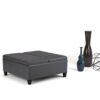 Ellis - Coffee Table Storage Ottoman - Stone Gray - Image 9