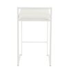 Fuji - Contemporary Stackable Counter Stool (Set of 3) - White - Image 5