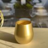 Leadingware Metallic Plastic Wine Glasses (Set of 4), Bpa Free, Unbreakable, 18Oz - Gold - Image 6