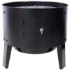 Portable Charcoal Smoker Grill For Outdoor Cooking - Black - Image 9