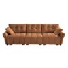 3 Seater Sofa Set Frame, Cover - Burnt Orange - Image 16