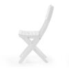 Outdoor Folding Dining Chair (Set of 2) - White - Image 6
