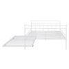 Full Size Daybed With Curved Handle Design And Twin Size Trundle - White - Image 4