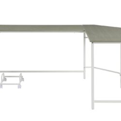 Bambina - Computer Desk - Gray / White