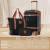 Hardshell Luggage Sets 3 Piece Carry - On Suitcase Double Spinner Wheels With Tsa Lock - Black - Image 8