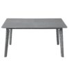 6 Pieces Dining Room Table Set, Rustic Farmhouse Dining Room Rectangular Table With 4 Upholstered Chairs And Bench, Solid Wood Kitchen Dining Table Set For 6 Persons - Gray - Image 12