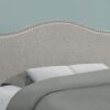 Full Size, Bed Headboard Only Upholstered, Transitional - Gray - Image 3
