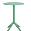 3 Piece Plastic Arm Chair Bistro Grs Premium Ocean Plastic - Green - Image 3