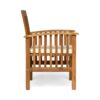 Casa - Rustic Dining Chair Set With Cushions, Acacia Wood, 2 Pieces - Brown - Image 11