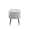 Harvey - Contemporary Storage Bench - Black / Light Gray - Image 3