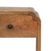 Newton - Mini Nightstand With A Drawer And Open Shelf - Beige Brown - Image 4