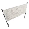 Braided Matisse - Queen Size Headboard - Black / Cream Sherpa - Image 5