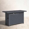 Propane / Gas Outdoor Fire Pit Table With Lid - Gray - Image 3