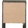 Chic Transitional Drawers Nightstand - Gray - Image 3