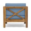 Brava - Modern Club Chair With Water Resistant Cushions - Blue - Image 10