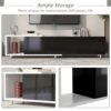Modern Stylish TV Stand TV Cabinet For 80" TV - White / Black - Image 12