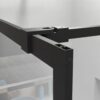 Shower Screen Door Frost Tempered Glass - Black - Image 6