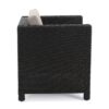 Modern Outdoor Club Chair With Removable Cushions - Brown / Beige - Image 10