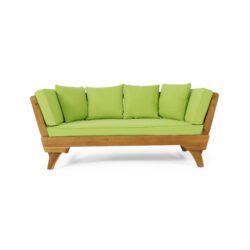 Outdoor Expandable Daybed & Cushions - Teak