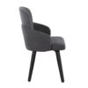 Dahlia - Contemporary Dining Chair (Set of 2) - Gray / Black - Image 3