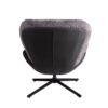 360° Swivel Office Chair, Modern Chenille Chair With And Metal Base Frame, No Wheels, Accent Chair - Gray - Image 13