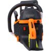 62Cc Gas Powered Chainsaw 2 Cycle Handheld Cordless Chain Saw Aluminium 18" And 20" Guide Bar - Orange - Image 16