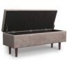 Shay - Mid Century Rectangular Storage Ottoman - Gray - Image 3