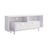 Modern TV Stand With Two Shelves And Two Drawers - White - Image 3