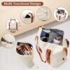 Hardshell Luggage Sets 6 Piece Suitcase Set, Expandable Lightweight Suitcases With Wheels, Tsa Lock - White Brown - Image 15
