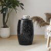 Boho Mosaic Side Table With Ceramic Tile Top - Black - Image 8